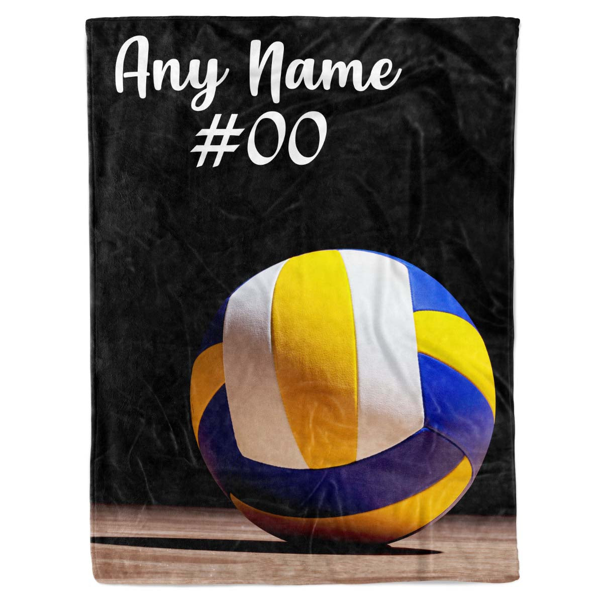 Personalized Custom Name Number 3D Volleyball Fleece Sherpa Blanket Bed Throw Size Tapestry Wall Hanging