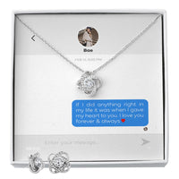 Thumbnail for Custom Name To My Love 14k White Gold Pendant Chain Necklace Jewelry with Message Card Gift Box for Girlfriend Wife Fiancee Woman Girl Mother Day