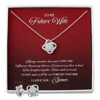 Thumbnail for Custom Name To My Future Wife Always Remember How Much I Love You 14k White Gold Pendant Necklace Jewelry Gift For Wife Mother day