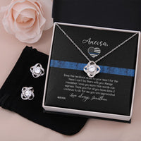 Thumbnail for Custom Name To My Police Girlfriend 14k White Gold Pendant Chain Necklace Jewelry Gift for Girlfriend Wife Fiancee Woman