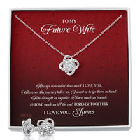 Thumbnail for Custom Name To My Future Wife Always Remember How Much I Love You 14k White Gold Pendant Necklace Jewelry Gift For Wife Mother day