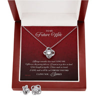 Thumbnail for Custom Name To My Future Wife Always Remember How Much I Love You 14k White Gold Pendant Necklace Jewelry Gift For Wife Mother day