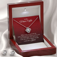 Thumbnail for Custom Name To My Future Wife Always Remember How Much I Love You 14k White Gold Pendant Necklace Jewelry Gift For Wife Mother day