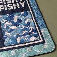 Thumbnail for Custom Quilt Sets Dolphin & Heart Waves Ocean Animal Lover Premium Quilt Bedding for Boys Girls Men Women