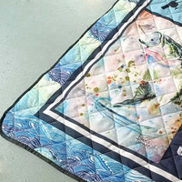 Thumbnail for Custom Premium Quilt Blanket Washington Jersey American Football Personalized Quilt Gifts for Her & Him