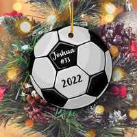 Thumbnail for Soccer Ball Personalized Christmas Premium Ceramic Ornaments Sets for Christmas Tree