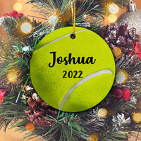 Thumbnail for Tennis Personalized Christmas Premium Ceramic Ornaments Sets for Christmas Tree