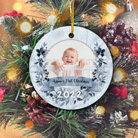 Thumbnail for Custom First Christmas Ornament Personalized Photo Christmas Premium Ceramic Ornaments Sets for Christmas Tree
