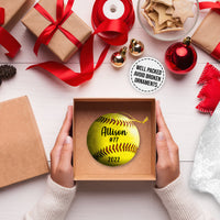 Thumbnail for Softball Christmas Personalized Christmas Premium Ceramic Ornaments Sets for Christmas Tree