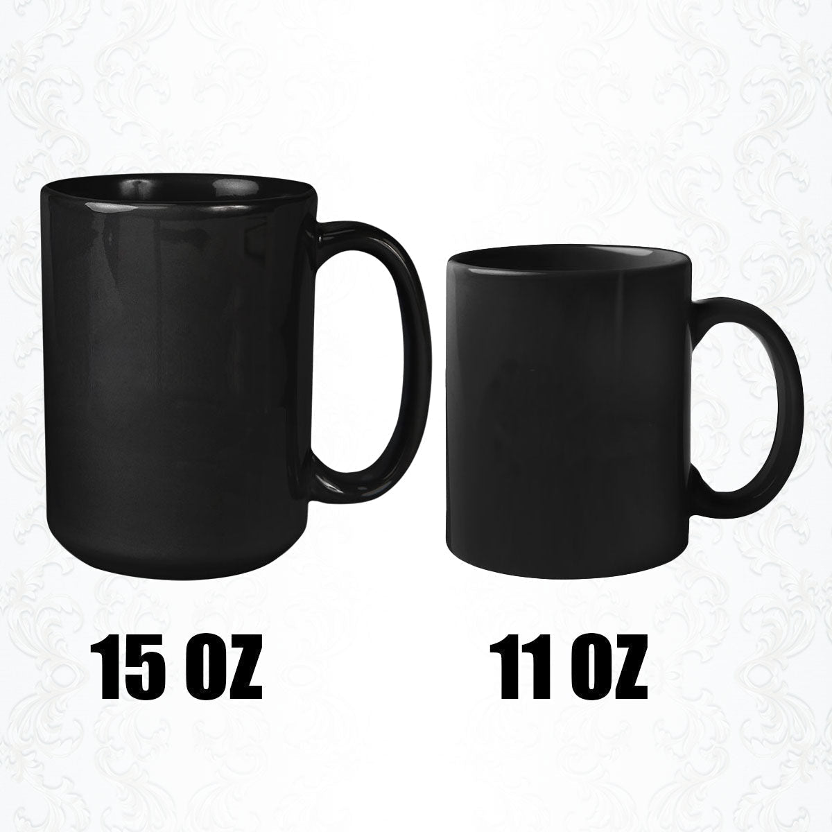 Personalized Custom Name Correctional Badge Number Thin Silver Grey Gray Line American Flag First Responder Black Ceramic Coffee Tea Mug 11 - 15 oz Cup